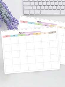 1pc Large Monthly Wall Calendar Planner, Undated Hanging Schedule Board, Suitable For Home Chores, Work Planning, Study Tasks And Daily Reminders, Back To School Office Desk Accessory - Single Piece - View 3