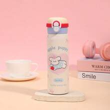 New 316 Stainless Steel Insulated Tumbler, Cartoon Design With Carrying Strap, Portable Vacuum Water Cup, Student Spring-Loaded Dual-Drinking Straw Cup - Multicolor - View 10