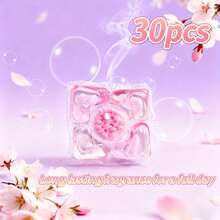 100pcs Pod Deterjen Konsentrat 5-in-1, Formula Penghilang Noda yang Ampuh, Aroma Bunga Sakura yang Tahan Lama, Cocok untuk Meningkatkan Efisiensi Pembersihan Mesin Cuci, Produk Pembersih Kapsul Gel Plastik, Kompatibel dengan Semua Deterjen - Liquid - View 10