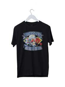 Bonn Joovi We're Back Kickin T-shirt graphique unisexe pour hommes S M L XL 2 3 4 XL - Noir - Voir 1