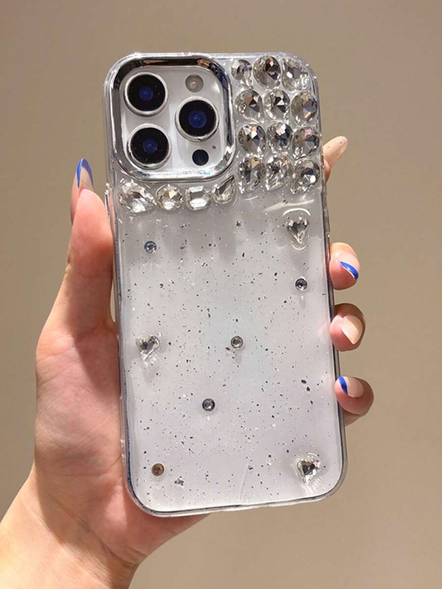 New Shell Pattern 3D Rhinestone Phone Case Luxury High-End Stacked Rhinestones Compatible With Iphone 14 Pro Max/ 14 Pro/ 14 Phone Case 15 Pro Max/ 15 Pro/ 15 High-End 12/13 Pro Max/ 17/17 Pro/17 Pro Max/ 16/16 Pro/16 Pro Max/16 Plus - Multicolor - View 1