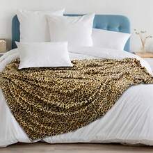 150cm x 200cm, Cheetah - PAVILIA Cheetah Fleece Throw Blanket Cheetah Leopard Animal Print Flannel Blanket for Bed Soft Velvet Lightweight Microfiber Blanket for Bed Couch Sofa 150cm x 200cm - Marrn - Ver 7