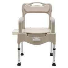 Heavy Duty Height Adjustable Bath Seat Commode Toilet Chair 250kg Adult Senior - Grey White - View 8