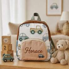 1 pieza Mochila linda personalizable con nombre bordado, multifuncional adecuada para la escuela, ligera de gran capacidad, viajes y ocio, regalo de vacaciones y cumpleaños para amigos, regreso a la escuela - Multicolor - Ver 8