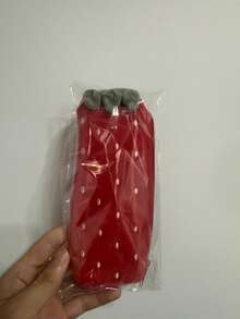 1個可愛草莓造型鉛筆袋 文具收納袋 化妝品收納袋 數位配件收納袋 小物收納袋 適合學習、工作、旅行與日常使用 學生與女性適用 返校季 學用品 禮物 - A - 查看 9