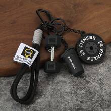 Keychain Pendant Gym-Inspired Design Unisex Gym Keychain With Dumbbells Kettlebells Fitness Weight Plates Sports Key Holder - View 18