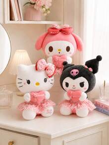 SANRIO 1件 30cm/40cm(11.8in/15.7in) 毛絨娃娃，可愛心形枕頭與花朵洋裝填充娃娃，適合女孩、學生、收藏家，房間裝飾、汽車座椅裝飾、生日禮物 - 彩色 - 查看 7