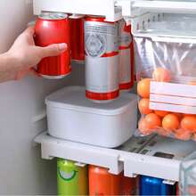 Organizador Latas Refrigerador Multifuncional Dispensador Blanco - Ver 9