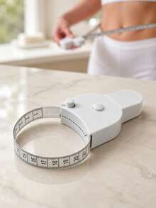 Y-Shaped Body Measurement Tape, Retractable Waist Measuring Tape, Compact And Portable, Minimalist Solid Color, Auto-Retract, Precise Scale, Self-Locking Positioning, Clear Readout, Millimeter Accuracy, Portable Measuring Tape, Auto-Fit, Non-Slip And Wear-Resistant Scale, Dual-Direction Measurement, Body-Hugging Measurement, Easy Operation, With Auto-Lock And One-Touch Retraction Function, High-Precision Accurate Scale Measuring Tape, Suitable For Weight Loss, Fitness And Sewing - Multicolor - View 3