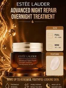 Estée Lauder Advanced Night Repair Cream (sampel 7ml/ukuran penuh 65ml): Anti-penuaan, mengurangi kerutan, mencerahkan warna kulit, mengencangkan dan mengangkat; cocok untuk semua jenis kulit. - Krim Botol Cokelat Besar Estee Lauder - View 2