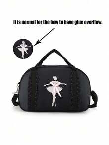 1pc Nylon Zipper One Shoulder Dance Backpack Casual Travel Bag Suitable For Daily Outdoor Use - one-size - View 9