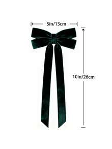 12/6/1pc Deep Green Velvet Bow Christmas Tree Decoration, 5" X 10", Suitable For Christmas Tree, Home, Room, Birthday Party, Front Door, Wedding And Other Holiday Decor, Christmas Wreath Bow, Rustic Craft Gift Bow, Velvet Ribbon Bow, Suitable For Christmas Home Wreath Decoration, Holiday Wedding Indoor And Outdoor Decoration, Christmas Decoration - Dark Green - View 10