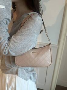 2026新款時尚小眾設計高端質感通勤休閒個性簡約單肩斜挎包 - 卡其色 - 查看 6