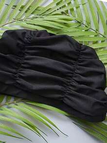 1pc Adult Extra Large Swim Cap - Elastic Comfortable Fit, Machine Washable, Suitable For Swimming Pool, Spa, Bath - Neutral Hair Protection Cap, High Quality Textile Fabric - Multicolor - View 6
