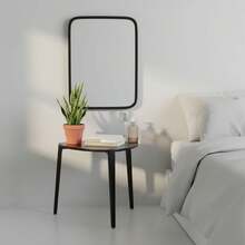 KIWI MOBLEKIT | Wooden And Metal Side Tables For Living Room Or Bedroom, Modern Functional Tables With Different Shapes And Heights, Fixed Or Folding Options For Home - Negra 48 公分 – 梯形 - 查看 6