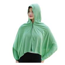 中性風大尺寸防紫外線連帽披風，涼感輕量面料，吸汗快乾，適合釣魚、登山、長期戶外工作，單件、兩件及三件套可選 - 彩色 - 查看 24