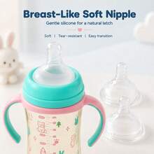 1 buah Botol PP 240ml/8oz, Mudah Digenggam, Tahan Panas, Ringan, Cocok untuk Botol Kelinci Lucu untuk Anak Kecil - MultiWarna - View 7