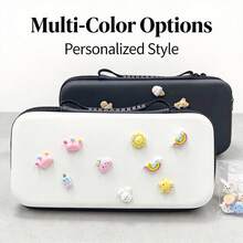 DIY Customizable Random Pattern Switch 2/Switch OLED/Switch NS Storage Bag, With Detachable Cute Resin Pendant, Hard EVA Shockproof Portable Travel Protective Storage Bag, Detachable Decorative Parts Leave No Marks And Do Not Scratch The Shell - View 3
