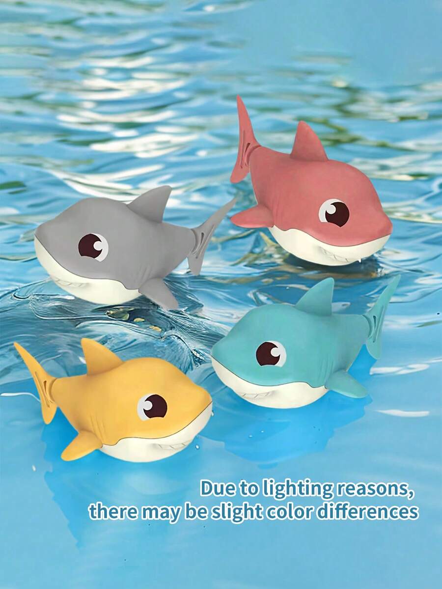 1件/2件/4件 鯊魚造型噴水洗澡玩具,浴缸玩具,泳池與洗澡鯨魚噴水玩具,浴缸水上遊戲玩具,洗澡玩具,游泳玩具,球池,嬰兒浴缸,洗澡球,隨機顏色 - 彩色 - 查看 1