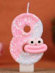 Pink Cartoon Sausage Lips Number Birthday Candles Cake Decoration Festival Anniversary Celebration Handmade Candles 0-9 DIY - Pink Sausage Lips - View 20