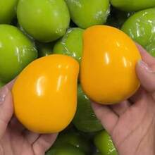 1pc Temperature Color-Changing Mango Lemon Squeeze Stress Relief Finger Toy, Suitable For Adults And Teenagers, With Scream Sound Sensor Dragon Fruit And Orange Shapes - 彩色 - 查看 4
