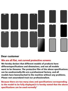 隱私螢幕保護貼 3 入組，相容 iPhone 17/17 Pro Max/16 Pro Max/15 Pro Max/14 Pro Max/13 Pro Max/12 Pro Max/11 Pro Max/17 Pro，防偷窺全螢幕覆蓋鋼化玻璃膜，保護隱私，9H 硬度，耐刮，[國際版，非在地版] - 彩色 - 查看 8