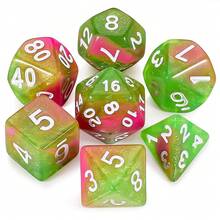 7-Piece Set Colorful Galaxy Theme Polyhedral Dice, Suitable For D&D RPG Tabletop Games And Role-Playing Dragon Tabletop Games, Multiple Dice - Multicolor - View 19