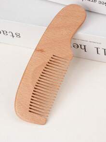 1/2 Pieces Hair Brush And Comb Set, Soft Goat Hair Bristle Wooden Hair Brush, Smooth Wood Comb, Portable Hair Grooming Styling Kit For Home Travel Daily Use - Multicolor - View 3