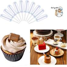 4ml Cupcake Squeeze Droppers, 50pcs/Pack Liquid Injection Transfer Pipettes, Suitable For Strawberries, Cupcakes, Desserts - Multicolor - View 6