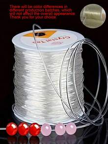 0.5-1.0mm 彈性尼龍繩 - 137.8-472.44 英吋 適用於 DIY 珠寶製作、手鍊和項鍊 - 柔軟可拉伸的串珠線材 適合珠寶藝術家使用的手工藝材料 - 多色 - 查看 6