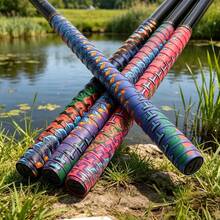 1pc Badminton Racket Anti-Slip Grip Tape, Fishing Rod Anti-Slip Grip Tape, Durable Printed Sweat-Absorbent Tape Suitable For Baseball/Softball/Cricket Bat/Golf/Bicycle Handle, Multi-Functional Tape, Sweat-Absorbent Tape With Extended Spine Grip Wrap Tape For Fishing Rod, High-Value Sweat-Absorbent Tape, Multi-Functional Sports Handle Wrap Tape - Multicolor - View 6