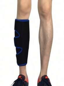 1pc Adjustable Calf Support Sleeve, Sports Compression Sleeve, Fitness, Running, Soccer, Leg Muscle Protection Device, Suitable For Men And Women - Multicolor - View 5