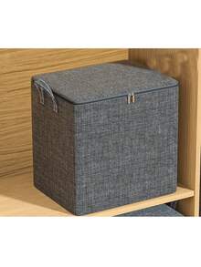 1 pièce Sac de rangement pour vêtements gris, sac de rangement pour dortoir étudiant, sac de rangement divers, sac de rangement pour vêtements inutilisés, pliable et portable, grande capacité imperméable et anti-poussière, grande capacité de rangement, convient pour le rangement à la maison et au dortoir - Multicolore - Voir 7