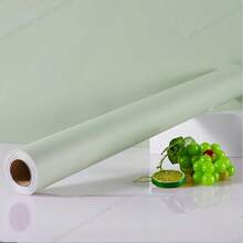 1 Roll Light Green Refrigerator Pattern Wallpaper - Self-Adhesive Vinyl Sticker, Suitable For Kitchen Cabinets, Bedrooms, Living Rooms, Etc. - Easy To Tear And Stick Furniture Film, Random Pattern Splicing, Kitchen Wallpaper, Room Decoration - Fresh Green - View 1