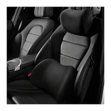 Fit For Car Neck Pillow And Waist Cushion - Soft Seat Headrest Support For Comfortable Driving - Hb-black Waist 1pc - View 1