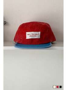 Vintage Letter Baseball Cap For Women, All-Season Student Versatile Duck Bill Hat, Breathable Wide Brim Mesh Cap, Niche Colorblock Flat Brim Duck Bill Cap, Soft Top Large Embroidered Letter Streetwear Brand Baseball Cap, Face-Slimming Skater Hippie Chicks Style - Multicolor - View 10