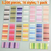 3200pcs PET Transparent Sticky Notes, 1 Pack 16 Styles, Used For Book And Document Annotation, Classification, Index Tabs, Book Labels, Annotation Labels, Colored Page Marker Tabs - one-size - View 11