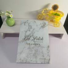 216 Nail Colors Book,Nail Color Display Book Without 240 Nail Tips,Professional Nail Color Swatches Book For Nail Polish Nails Art Design - View 12