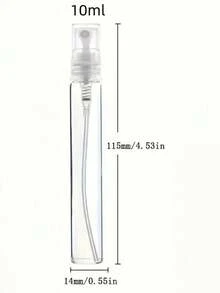 1/5/10/20 piezas Botellas de spray de perfume recargables mini, contenedores de almacenamiento de líquidos cosméticos transparentes con bomba de spray (3ML/5ML/10ML) - transparente - Ver 17