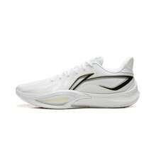 LI-NING SHINING 3 Men's Basketball Shoes - Dual BOOM Cushioning, TUFF RB Wear-Resistant Outsole, Lightweight Low-Top Sneakers ABAW007 - 白色 - 查看 4