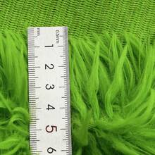 1 Stück extra langer Kunstfellstoff - 100% Polyester Plüschmaterial, einfarbig, nicht dehnbar, hohe Dichte für DIY-Basteln - nur Handwäsche, vorgeschnittener Stoff - Standard - Übersicht 4