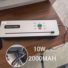 多功能全自動食品封口機,便攜式無線真空封口機,附數位顯示螢幕,包裝袋封口機,設計精巧易於使用,適用於廚房與戶外野餐,USB充電式 - 彩色 - 查看 11