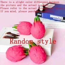 1pc 2026 Dragon Fruit Cartoon Face Children's Soft Candy Ball, Soft Elastic Stress Relief Squeeze Toy, Fun Gift For Friends Party, Random Style - 彩色 - 查看 6