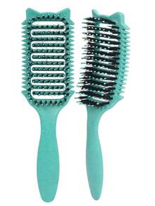 2035hairbrush 捲髮梳，捲度定義梳 - 防靜電尼龍造型梳，適用於捲髮，平滑並定義自然捲度，減少毛躁與斷裂，適合女性與男性 - 彩色 - 查看 39