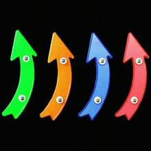 4pcs Bicycle Spoke Reflectors, Arrow-Shaped Reflective Stickers, Suitable For Mountain Bike And Road Bike Wheels - Multicolor - View 2