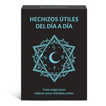 HEART BRIDGE Permainan Kartu Mantra Sihir Spanyol, Permainan Meja, Ritual Sihir Harian Energi Positif, 100 Mantra untuk Kesehatan, Cinta, dan Kebahagiaan Batin, Hadiah Sempurna untuk Halloween/Natal/Thanksgiving |100 Kartu| - Hitam - View 1