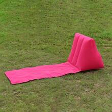 Inflatable Travel Mattress, Foldable Soft Beach Mat, Inflatable Bed Chair Seat Cushion, Camping Beach Leisure Lounge Chair Pillow Pad - A - View 5