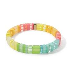 1pc Bohemian Style Creative Fashion Elegant Sweet Minimalist Dopamine Color Bracelet For Women, Sisters, Couples, Prom/Graduation Ceremony Jewelry Gift, Suitable For Daily Wear, Dating, Party, Holiday, Wedding Season, Commute, Halloween, Christmas - Colorful - View 8