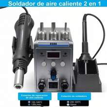 Estación Soldadora Pencil+Gun Da Hei Mao 8586w Cautín Aire Caliente - Tipo de Enchufe A USA (110-127V) - Ver 3