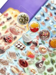 Cute 3D Stickers Featuring Fun, Raised-Relief Designs And A Japanese Anime Style; Durable Stickers Perfect For Decorating Phone Cases, Journals, And Pencil Boxes, Or For Use In Children's DIY Crafts. - Multicolor - View 6